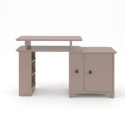 Lisry Beige Manicure Table with Storage