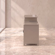 Lisry Beige Manicure Table with Storage