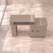 Lisry Beige Manicure Table with Storage