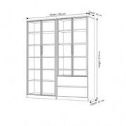 Lofkaro 2 Drawer Display Storage Cabinet