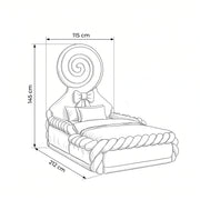 Lolie Candy Dusty Blue Kids Toddler Bed