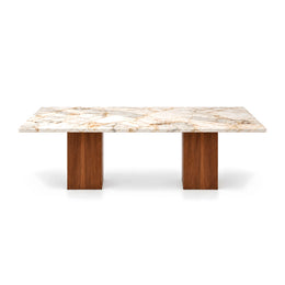 Ludwista Marble Top 6-Seater Dining Table