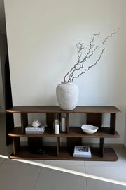 Lunova Dark Wooden Display Shelf