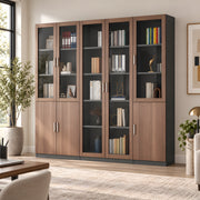 Luzymora Wooden Storage Display Cabinet