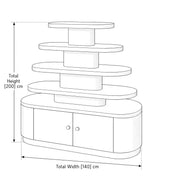Lykani Pink Salon Product Display Stand