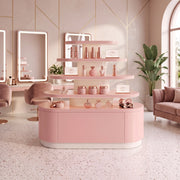 Lykani Pink Salon Product Display Stand