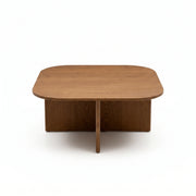 Makina Wooden Coffee Table with Ottomans