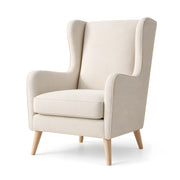 Mallokimo Cream Wingback Accent Chair