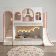 Malnirova Kids Bunk Bed with Slide