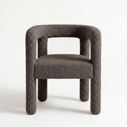 Liara Premium Charcoal Taupe Bouclé Manicure Chair
