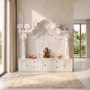 Veda Premium Corian Marble Ganesha Pooja Mandir