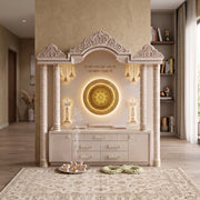 Divine Premium Corian Marble Home Mandir