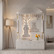Bodhi Premium Corian Marble Buddha Pooja Mandir