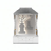 Bodhi Premium Corian Marble Buddha Pooja Mandir