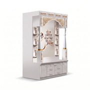 Shubham Premium Corian Marble Pooja Mandir with Om Design