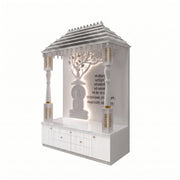 Bodhi Premium Corian Marble Buddha Pooja Mandir