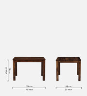 Marin Sheesham Wood 4 Seater Dining Set in Scratch Resistant Provincial Teak Finish