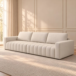 Meawoo Beige 3-Seater Sofa