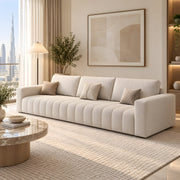 Meawoo Beige 3-Seater Sofa