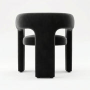 Merla Premium Black Velvet Manicure Chair