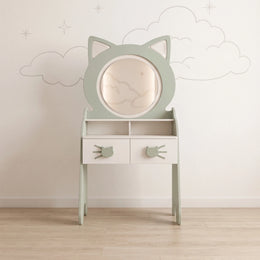 Mickow Cat Kids Dresser with Mirror