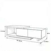 Midnomy Modern Wooden Coffee Table