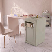 Milnaro Premium Manicure Table with Storage Cabinet