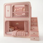 Milnova Pink Kids Bunk Bed
