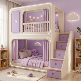 Milnova Purple Kids Bunk Bed