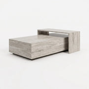 Vero Pearl Travertine Coffee Table