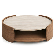 Miromona Travertine Round Coffee Table