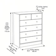 Moansi Kids Chest of Drawers