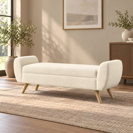 Modenora Cream Upholstered Bench