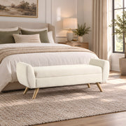 Modenora Cream Upholstered Bench