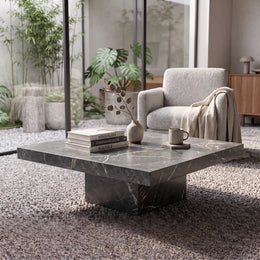 Monolith Black Marble Coffee Table