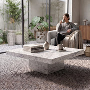 Monolith Grey Marble Coffee Table