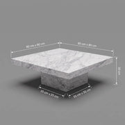 Monolith Grey Marble Coffee Table