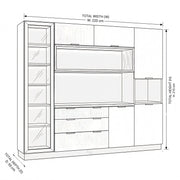 Morgeniya Kitchen Pantry Cabinet