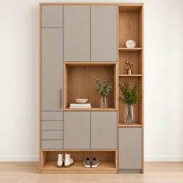 Movotika Open Display Shelves Storage Cabinet