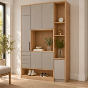 Movotika Open Display Shelves Storage Cabinet