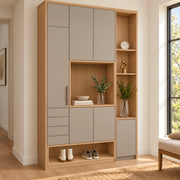 Movotika Open Display Shelves Storage Cabinet