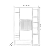 Movotika Open Display Shelves Storage Cabinet