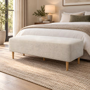 Munchikora Beige Upholstered Bench