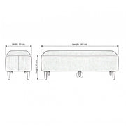 Munchikora Beige Upholstered Bench