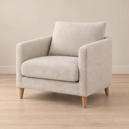 Naroosina Beige Upholstered Accent Chair