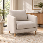 Naroosina Beige Upholstered Accent Chair