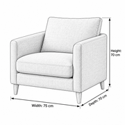 Naroosina Beige Upholstered Accent Chair