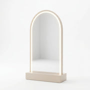 Natsukaro White LED Salon Mirror Station