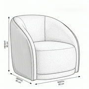 Nirvori Cream & Tan Pedicure Chair
