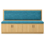 Nittakani Blue Upholstered Storage Bench